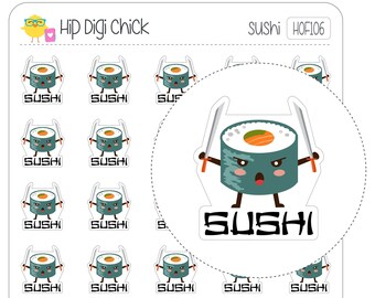 Sushi Planner Stickers - Lunch Dinner Food Meals