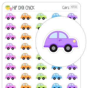 Pegatinas del planificador de coches - Diligidos Mantenimiento Viajes