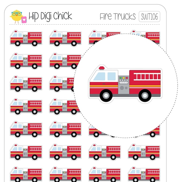 Fire Truck Calendar Etsy