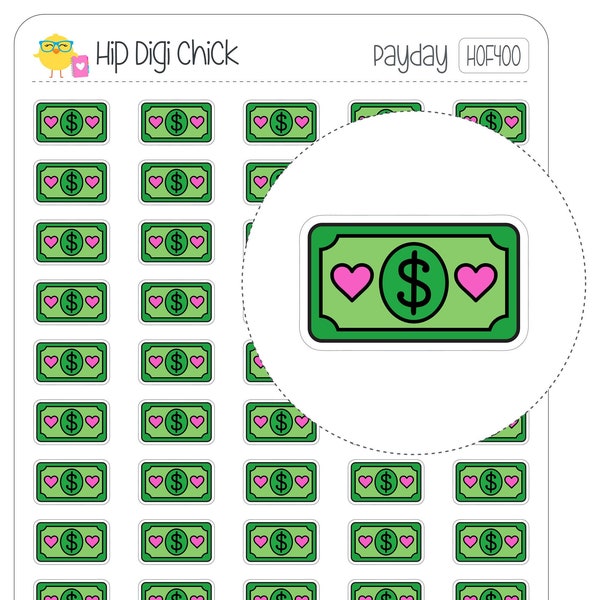 Payday Planner Stickers - Money Savings Financial
