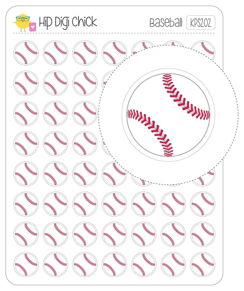 Baseball Sports Planner Stickers Etsy
