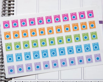 Laundry Washing Machine Planner Stickers