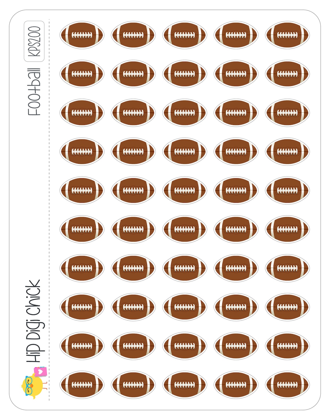Football Sports Planner Stickers Etsy