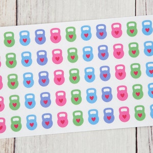 Kettlebell Workout Planner Stickers