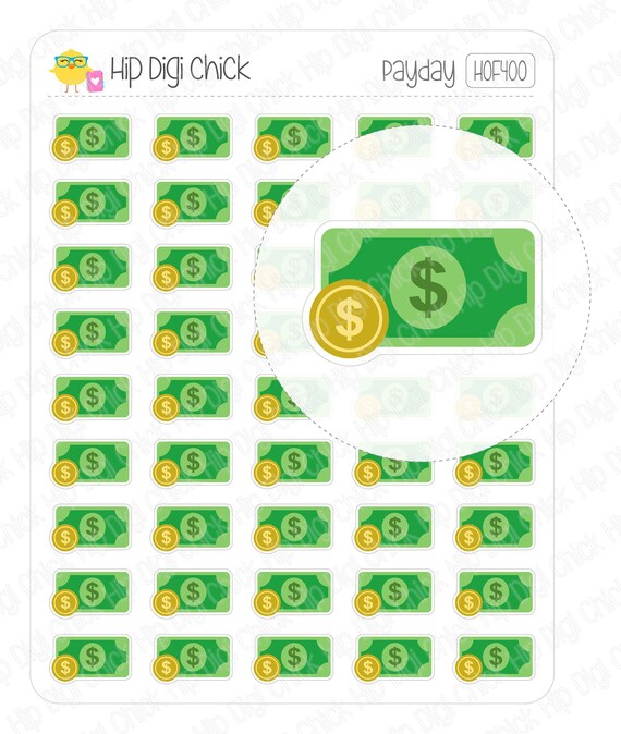 Payday Planner Stickers Money Savings Financial | Etsy