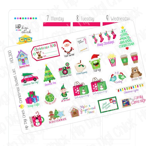 Fall Bucket List Planner Stickers Halloween Thanksgiving - Etsy