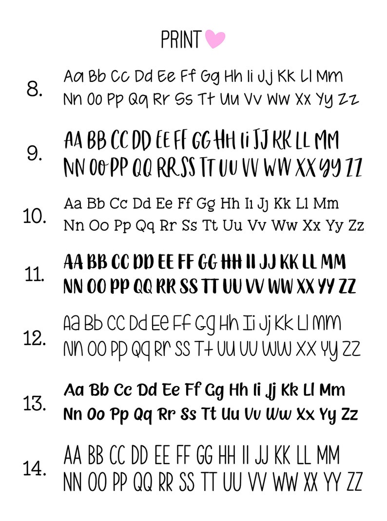 CUSTOM Word Text Script Planner Stickers Etsy Australia