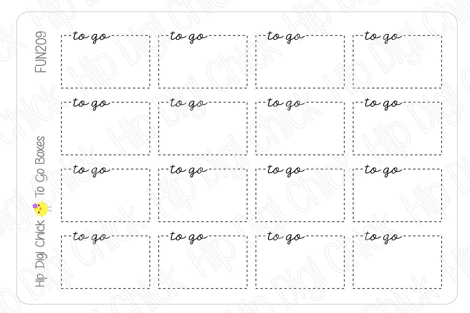 To Go List Script Boxes Planner Stickers Etsy to-go-list-script-boxes-planner-stickers-etsy