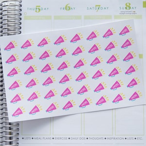 Cheerleading Sticker - Cheer Megaphone