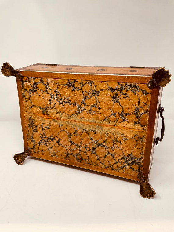 19th Century Anglo-Indian Jewelry Box, Antique Sa… - image 10