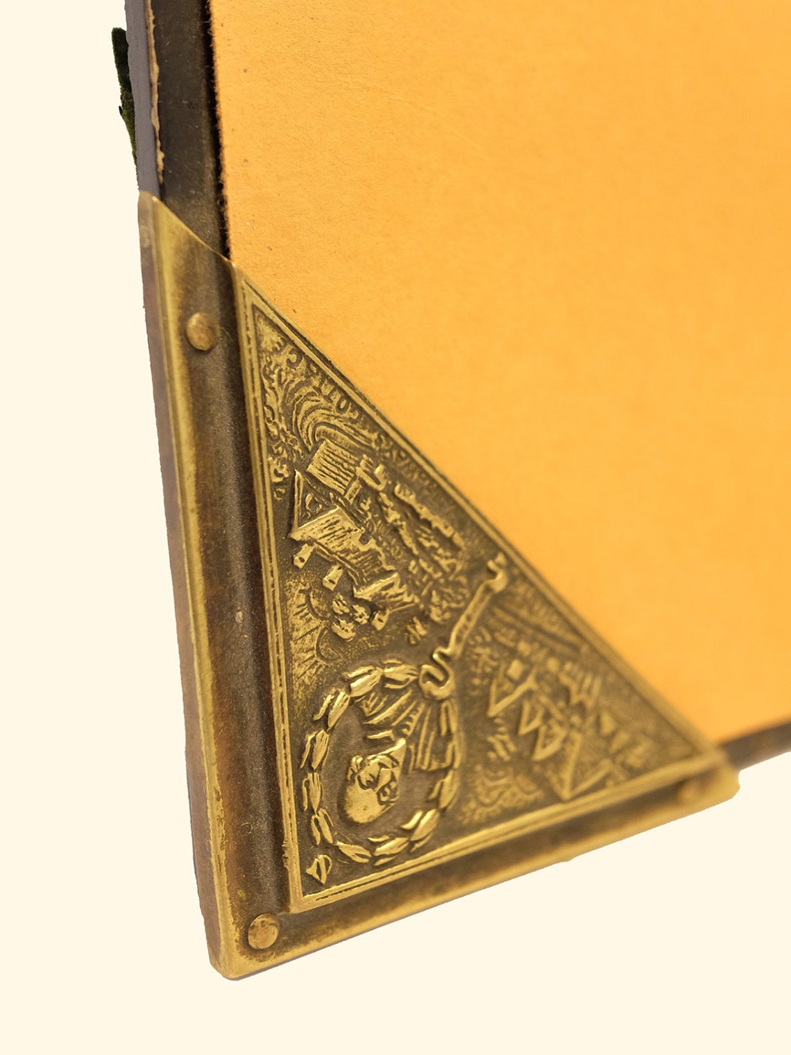 Ink Pad With Blotter / Antique English Ink Pad/ Desk Set Etsy