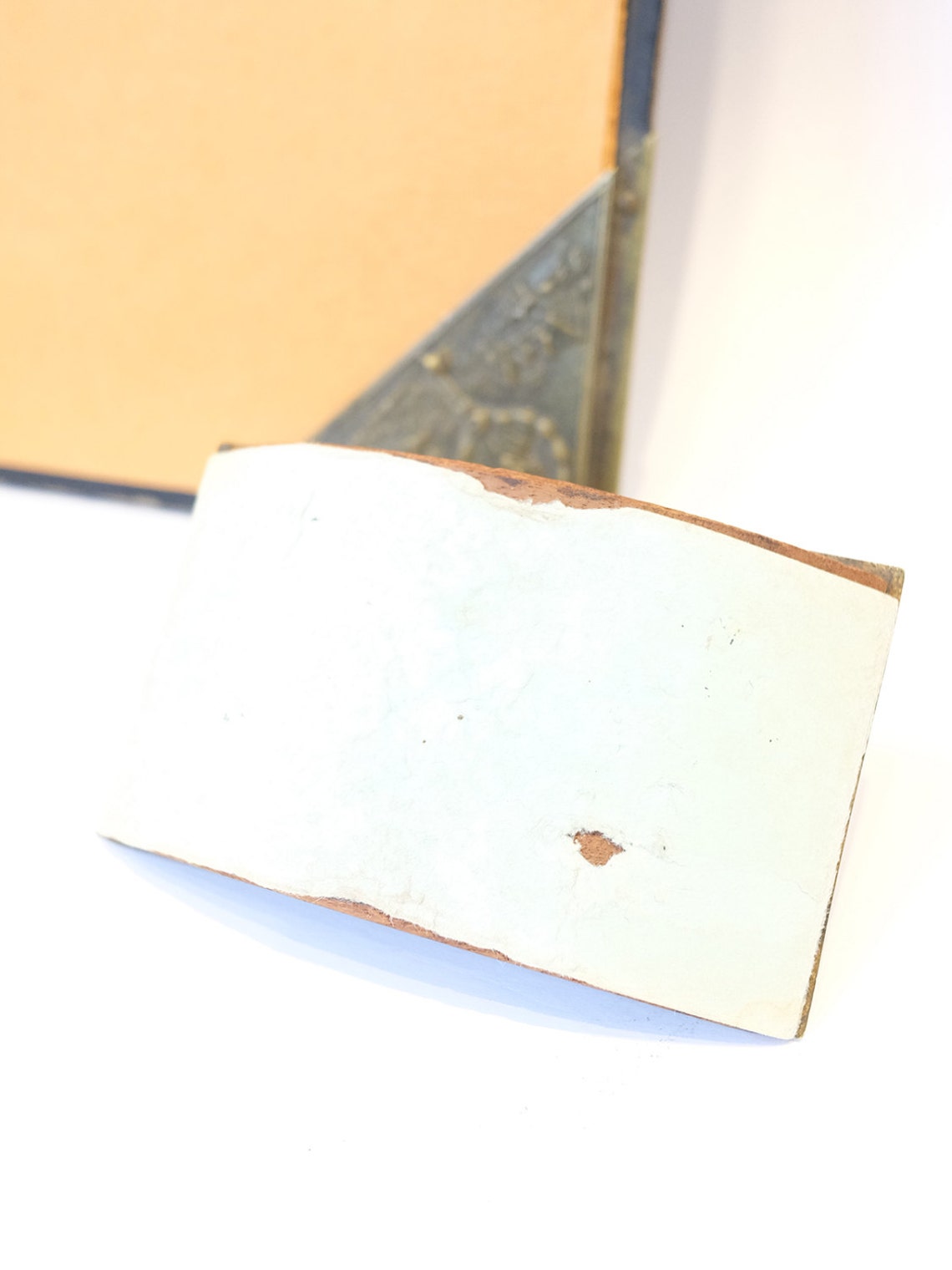 Ink Pad With Blotter / Antique English Ink Pad/ Desk Set Etsy