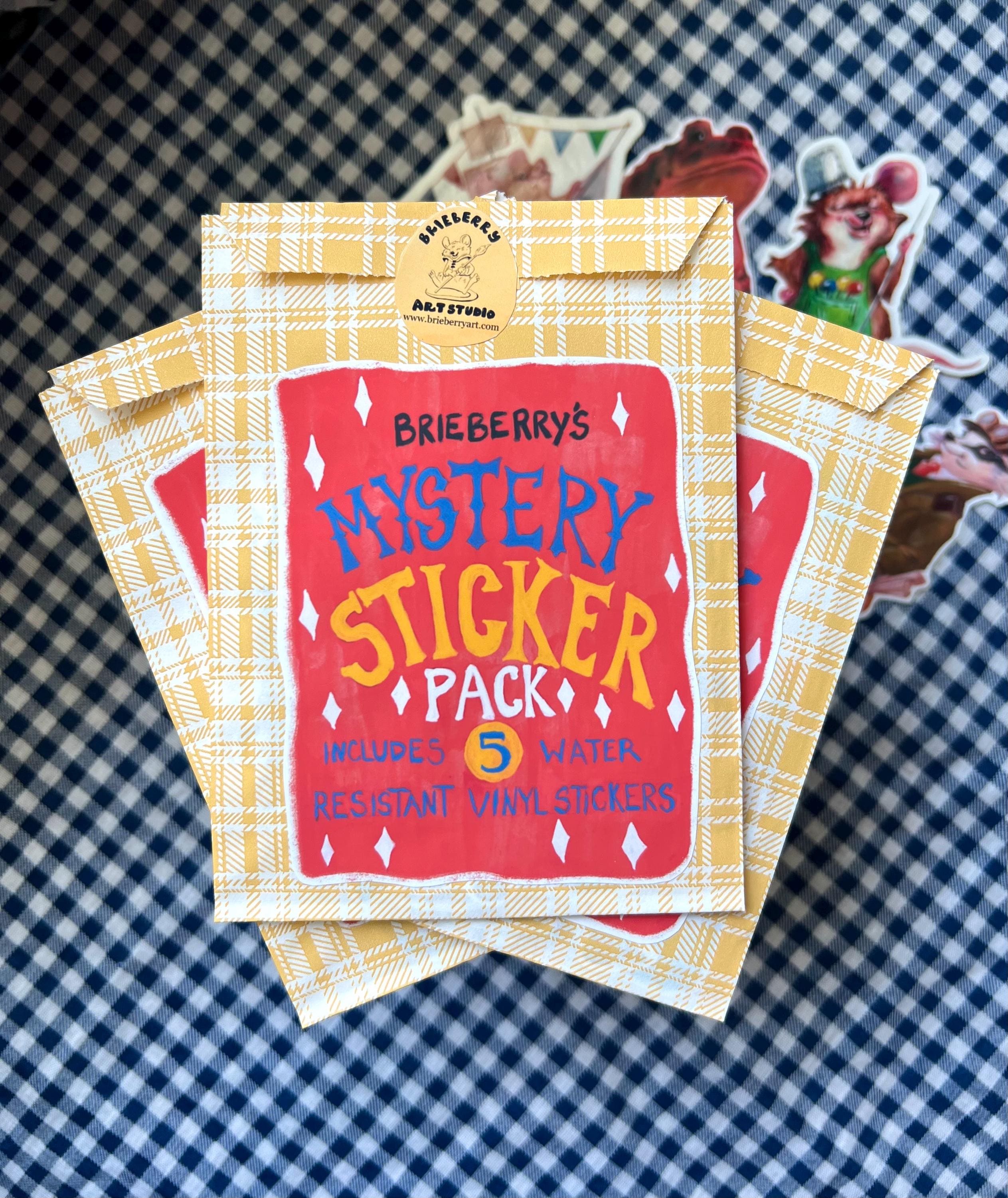 Mystery Sticker Pack with Free Shipping | Water Resistant Vinyl Stickers