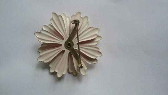 Vintage Brooch or Pin Red, White and Blue, 1970s … - image 3