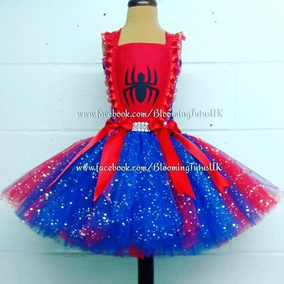 Spider Superhero Super Sparkly Tutu Dress