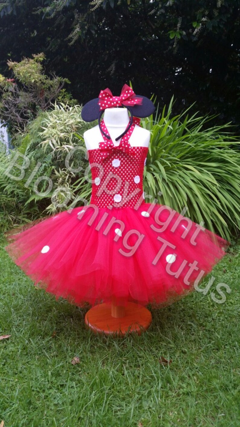Spotty Red Tutu Dress-Birthday Photoshoot Fancy Dress Party FREE UK DELIVERY Pageant