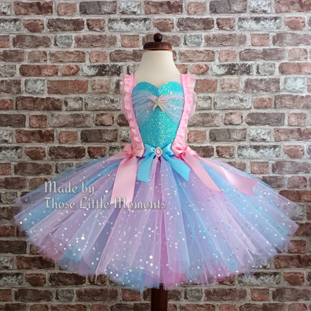 Mermaid Pastel Super Sparkly Tutu Dress-short Girl Child - Etsy UK