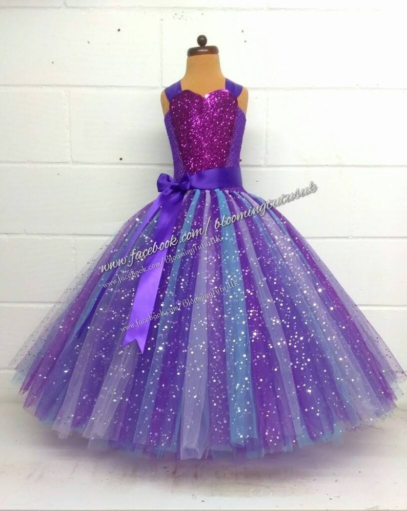Purple and Lilac Sparkly Tutu Dress Princess Birthday Party | Etsy