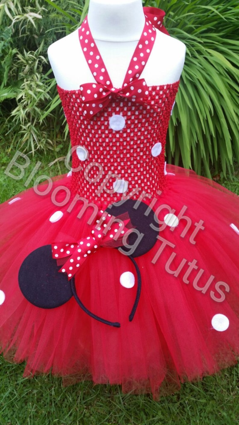 Spotty Red Tutu Dress-Birthday Photoshoot Fancy Dress Party FREE UK DELIVERY Pageant
