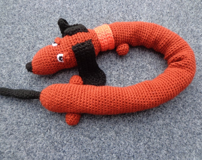 Sausage Dog Draught Excluder Door Draft Stopper Handmade Retro Etsy UK