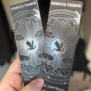 Fourth Wing Inspired Bookmark | Foil Bookmark | Fantasy Reader Gift | Dragon Bookmark | Romantasy Reader |