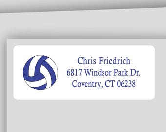 Water Polo Return Address Labels: Coach, Team, Senior Gift, WATERPOLO