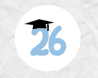 2026 Graduation Hat Envelope Seals: Class of 2026 Party Favors, R16xR2xR25.GR8