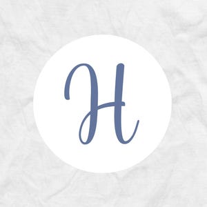 Initial Envelope Seals: Wedding Stickers, 1.5" Round Labels, R15.SCRIPT