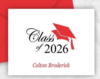 Class of 2026 Graduation Note Cards: Custom Thank You Stationery, GR1
