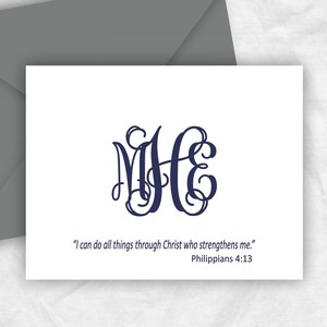 Philippians Scripture Bible Verse Note Cards, Religious Thank You Gift, SCRIPTURE1