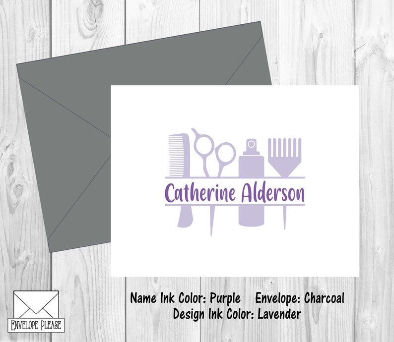 Personalized Hairstylist Note Cards Hairdresser Thank You Etsy