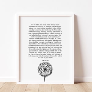 One Tree Hill Full Finale Quote / 8x10 / It&#39;s the oldest story in the world... / Digital Print