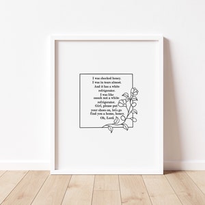 White Fridge Print / NeNe Leakes White Refrigerator Quote / Real Housewives of Atlanta / 8x10 / digital download
