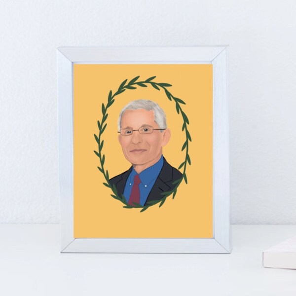 Portrait Inspiriert von Dr. Fauci / Print / digitaler Download / 8x10 / printable