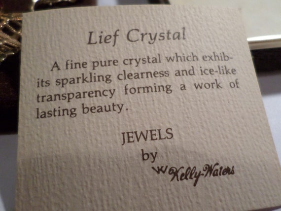 Vintage Kelly Waters Lief Crystal Necklace - image 3