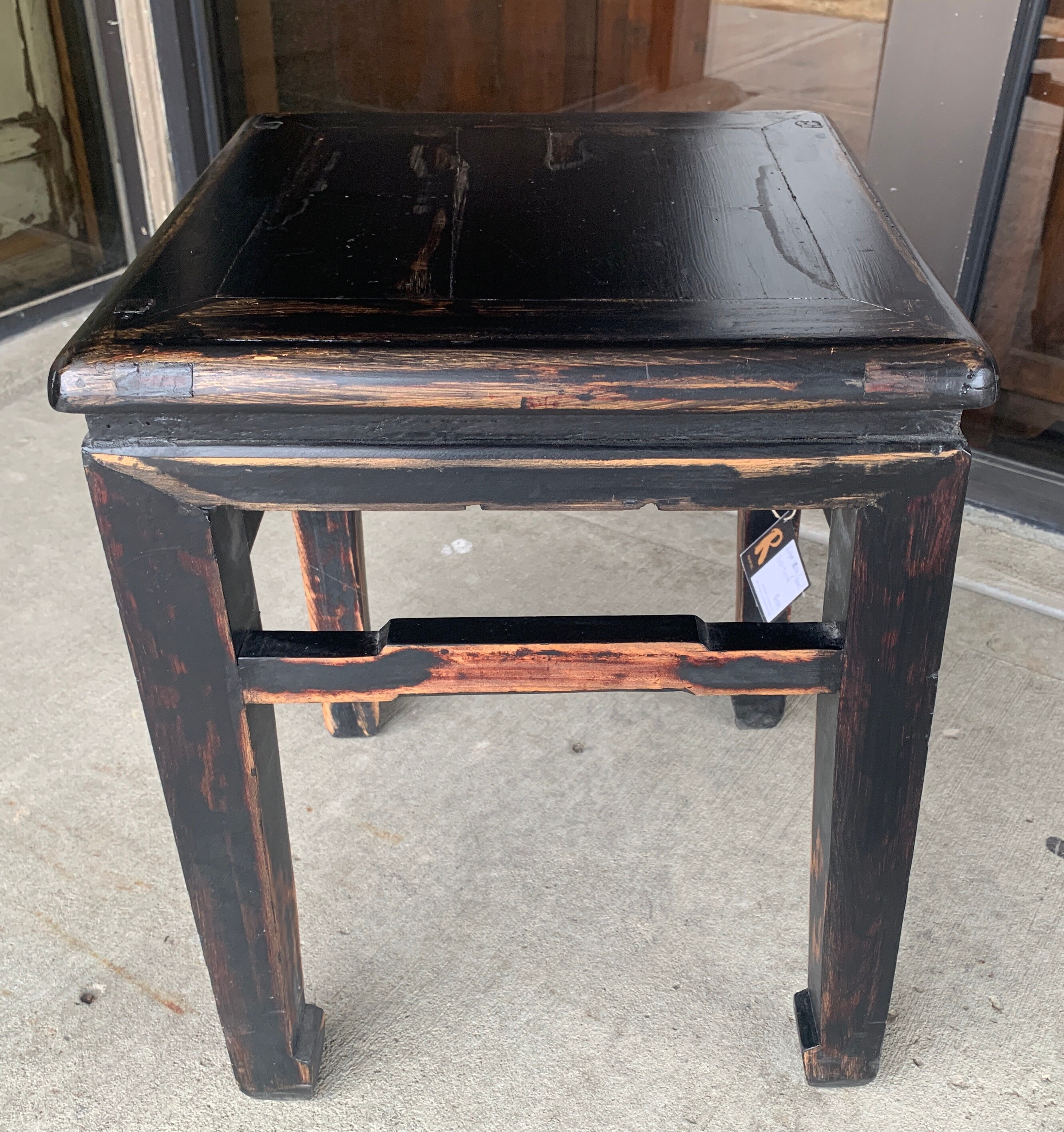 Antique Chinese End Table Solid Elm Wood Ming Design Etsy