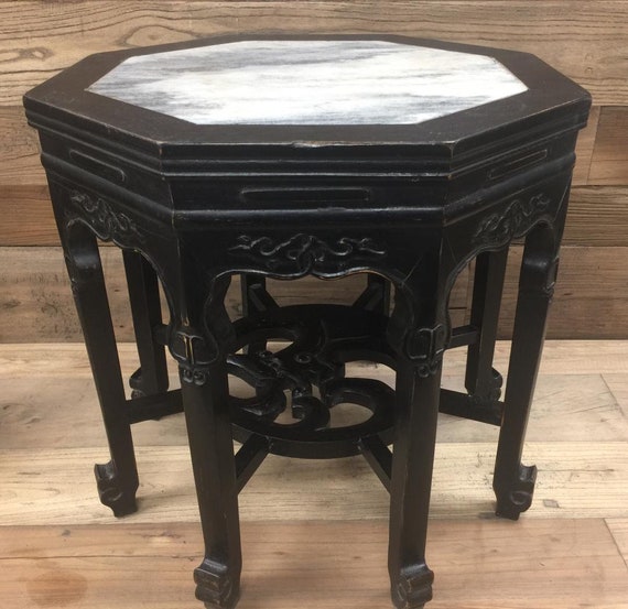 Tea table with marble top outlet