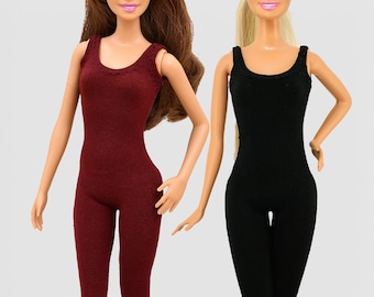 Fashion Doll Jumpsuit - Color of your choice - Doll Catsuit - Handmade Clothes For 11.5 inch Fashion Dolls - Lovemade