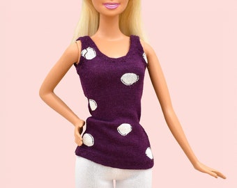 Fashion Doll Top (O29) - Doll Shirt - Handmade Clothes For 11.5 inch Fashion Dolls - Lovemade