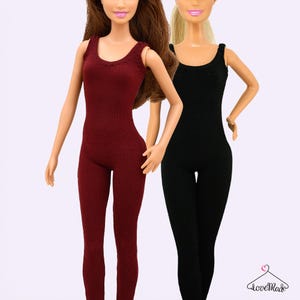 Fashion Doll Jumpsuit – For 11.5 Inch Fashion Dolls – Standard & Curvy Body – Fashion Doll Bodysuit