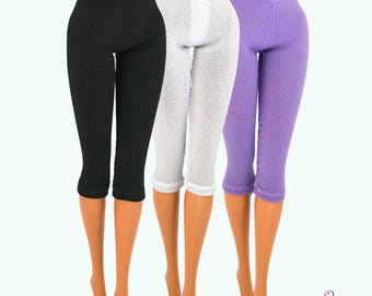 Capri-Länge Puppen-Leggings (008) - Handgefertigte Kleidung für 11.5"Standard Körper Modepuppen