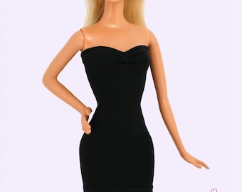 Minikleid (023) – Handgemachte Kleidung für 11.5"-12" Modepuppen