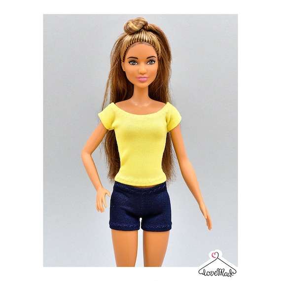 Barbie dark brown catsuit body suit jumpsuit clothes fits Model Muse Bellybutton