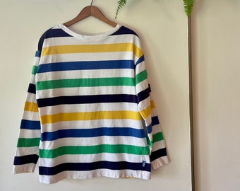 Vintage 80’s ESPRIT SPORT Striped Cotton blend Top size M