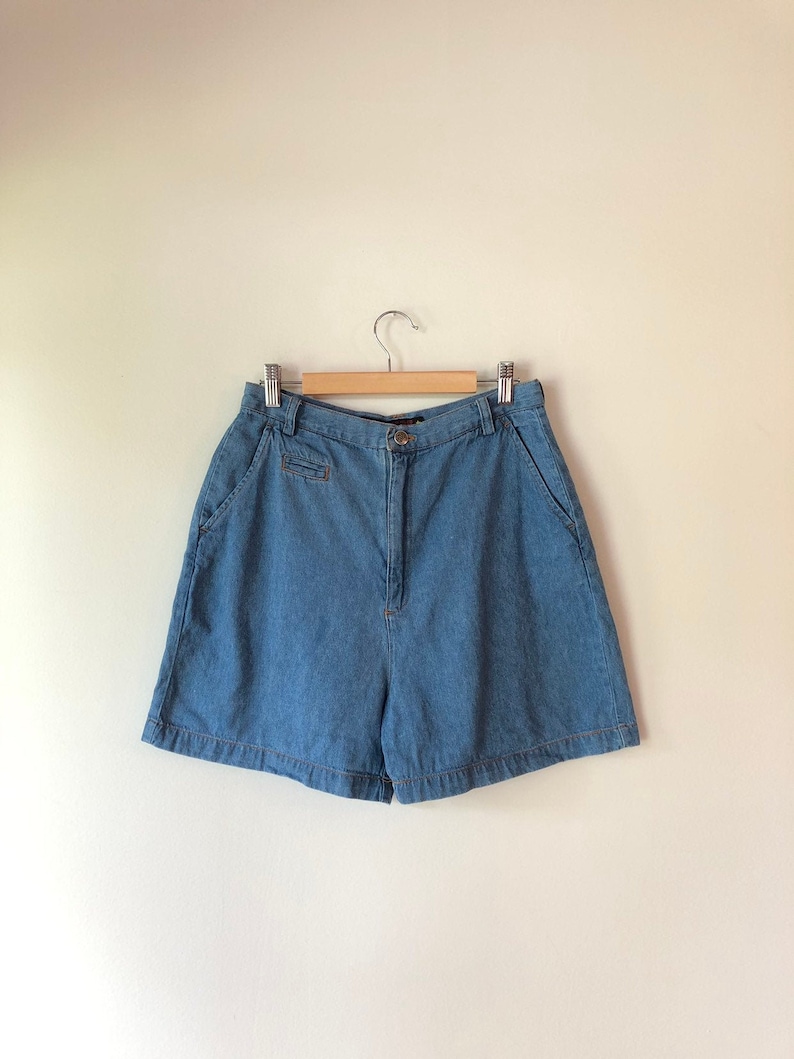 90s high waisted denim shorts