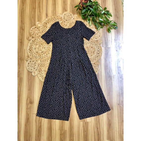 Vintage 90’s All That Jazz Dark Floral Jumpsuit Wi