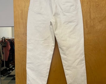 Vintage 80's MARITHE' FRANCOIS GIRBAUD White Denim Jeans