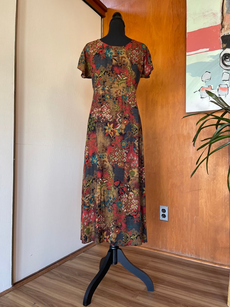 Lovely Vintage 90s All That Jazz Floral Aline Dress Size 5/6 Etsy