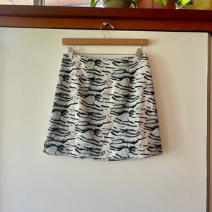 Vintage Y2K era animal print mini skirt