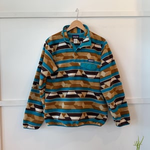 Patagonia Tropical Flying Fish Synchilla Fleece Snap T Pullover